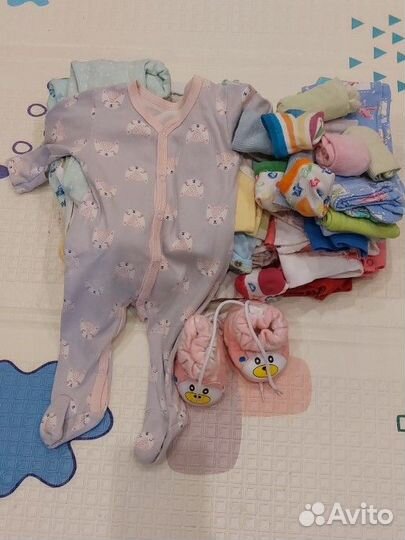 Вещи пакетом от 0 до 6 месяцев
