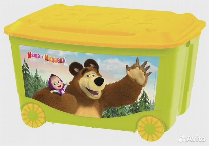 Ящик для игрушек на колесах новый