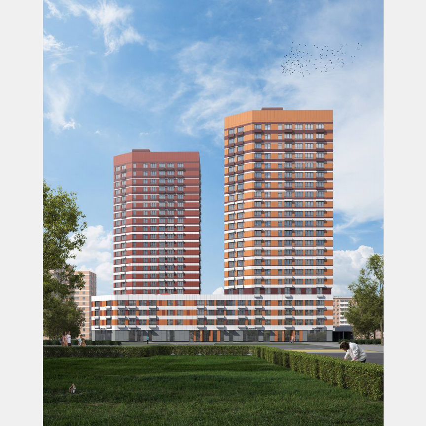 2-к. квартира, 56,1 м², 9/25 эт.