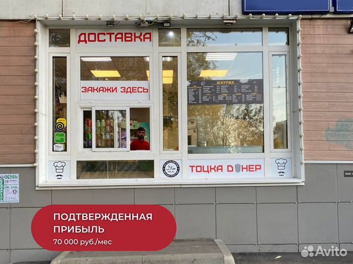 Прибыльное кафе /шаурма в 4 мин от метро Зябликово