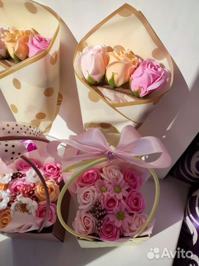 Букет цветов из мыла