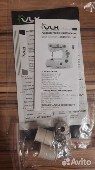 Швейная машинка VLK napoli 1200