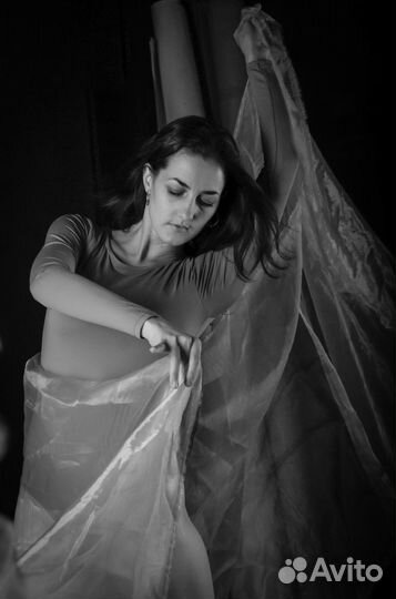 Фотосессия с тканью. Фотограф душ