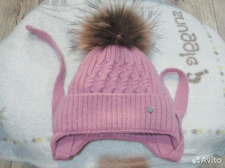 Шапка и снуд для девочки 1 - 2года