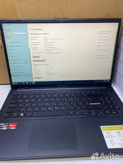 Ноутбук asus Vivobook Go15 R5/4/2.8/16/512SSD