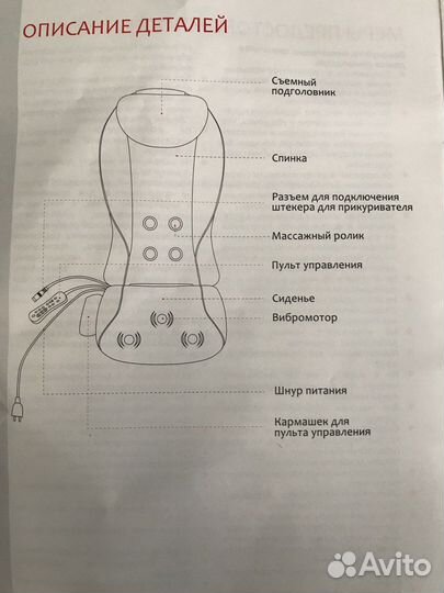 Массажная накидка Yamaguchi yamato