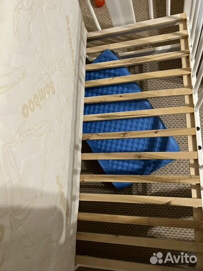 Детская кровать от 0 до 3лет с матрасом