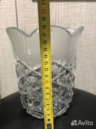 Ваза хрустальная магнолия лзхс коллекционная