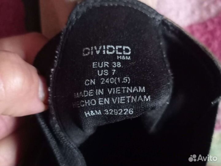 Ботинки челси женские 38, натуральная замша