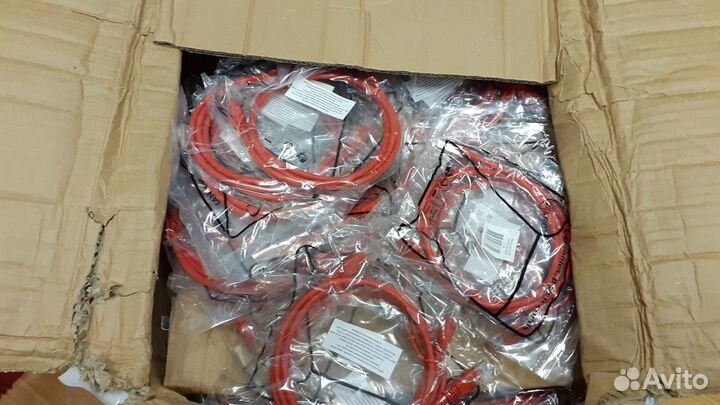 Патчкорд RJ-45, кат. 5е, 1 м., красный