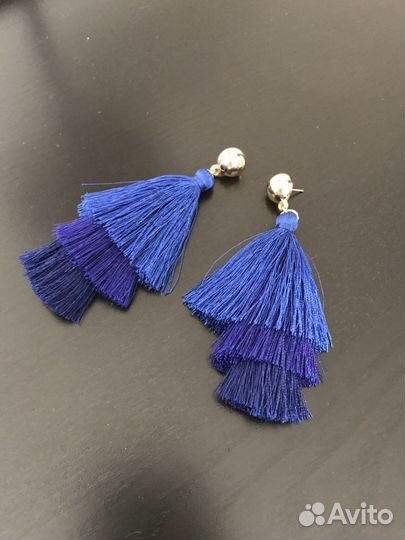Серьги кисточки
