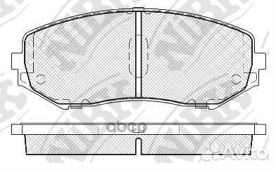 Колодки тормозные дисковые перед PN9802 NiBK