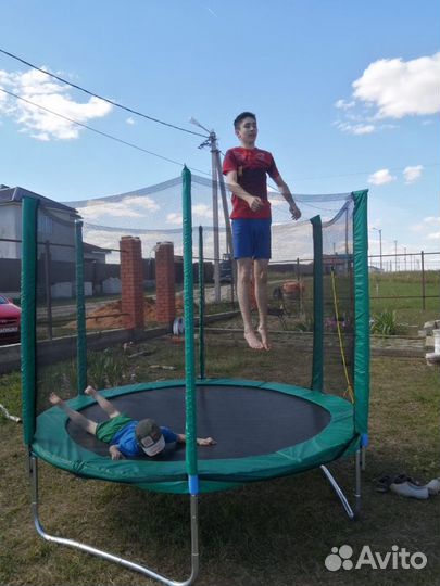 Батут Trampoline сеткой 2.4 метра