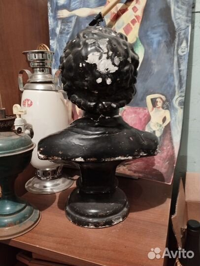 Бюст А. С. Пушкин, Гипс Кунгур артель 1950-е годы