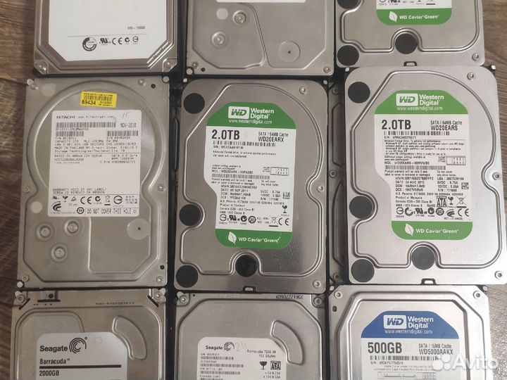 HDD Жесткие диски SATA ata 3.5 2 tb - 80 gb
