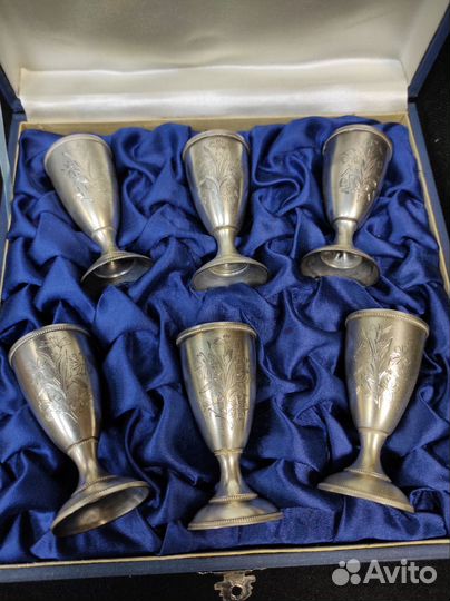 Серебряные рюмки Таллинская Юв. фабрика 1958 год