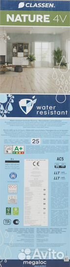 Ламинат «Дуб Фламанте» водостойкость 48 часов 33 класс толщина 8 мм с фаской 1.973 м²