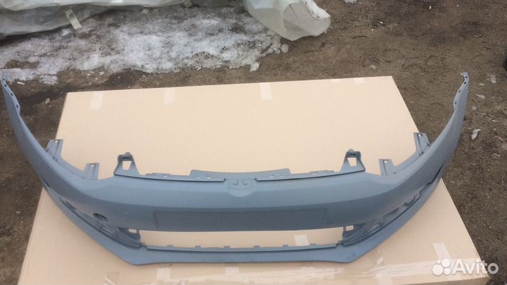 Бампер передний Polo 2009- хэтчбек