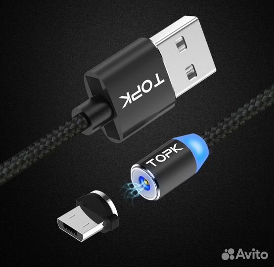 Магнитный кабель usb - type c