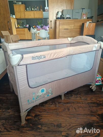 Манеж кровать babyton