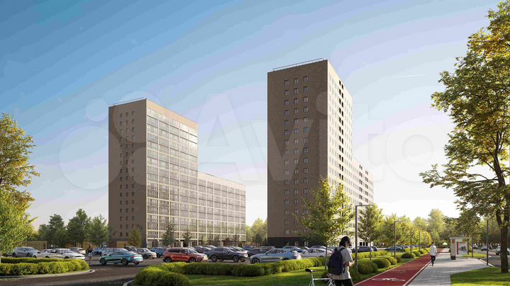 2-к. квартира, 45,2 м², 4/17 эт.