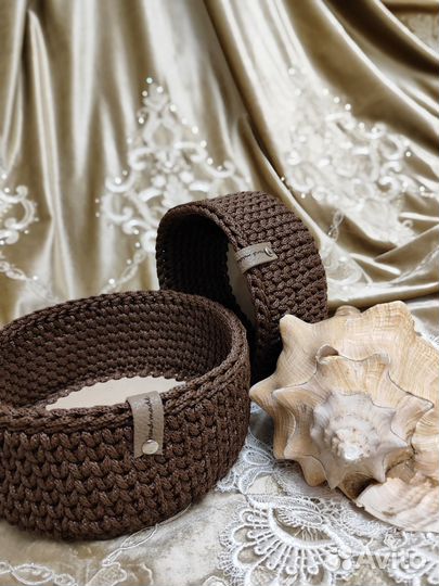 Корзины вязанные