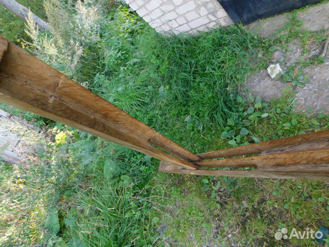 Старинный инструмент-орудие труда льномялка, перио