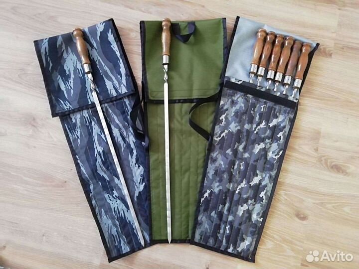 Набор шампуров в чехле для шашлыка