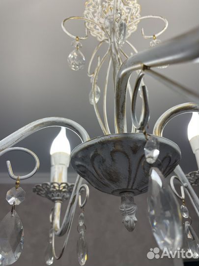 Люстра винтаж с лампочками