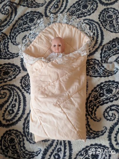 Конверт, одеяло на выписку для девочки