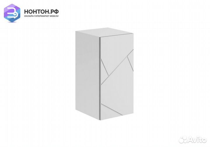 Шкаф навесной Гранж шн-001 белый шагрень / матовый