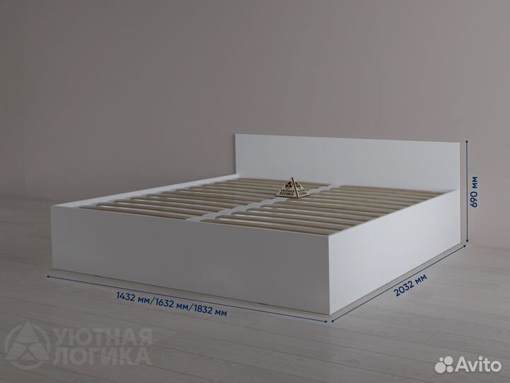 Кровать 1,4м / 1,6м / 1,8м. Квазар