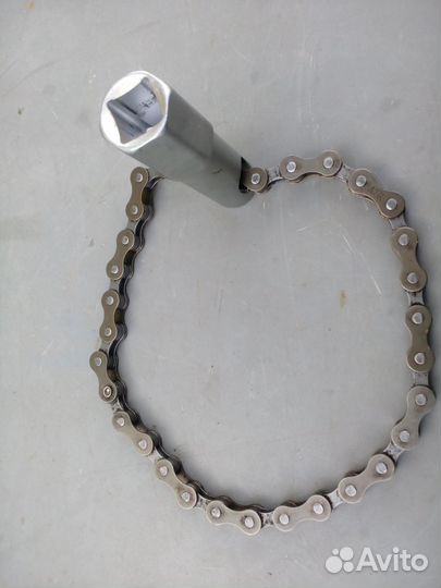 Съёмник масляных фильтров до 120 мм цепной Мастак