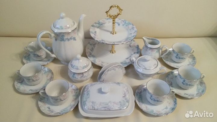 Комплект посуды, фарфор, Thun, Чехия, новый