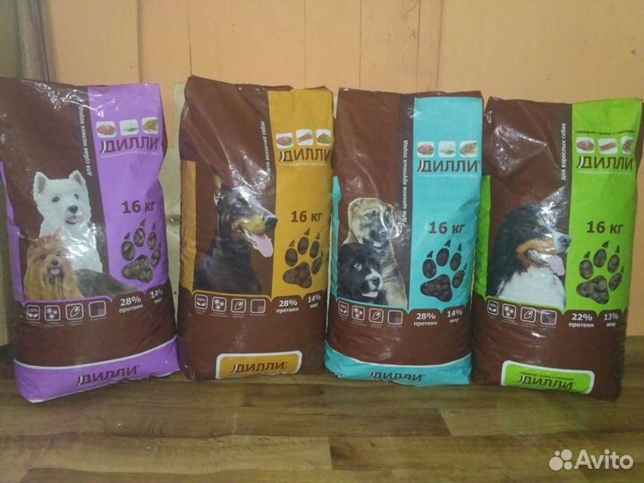 Корм для собак Дилли 14кг