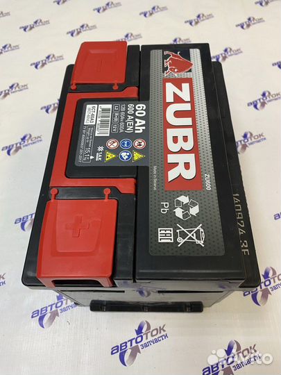 Аккумулятор автомобильный zubr 6 ст 60 о.п