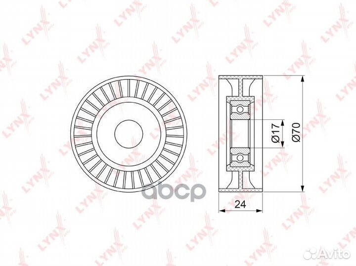 Ролик натяжного механизма / приводной подходит