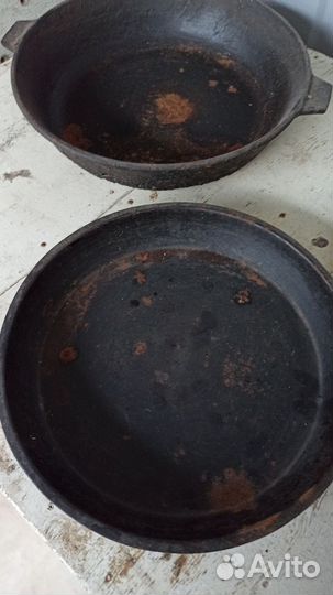 Чугунная сковорода СССР советская