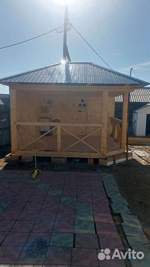 Приму заказы на беседки,веранды,бани каркасные