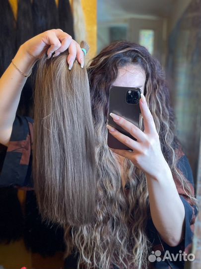 Волосы для наращивания русые