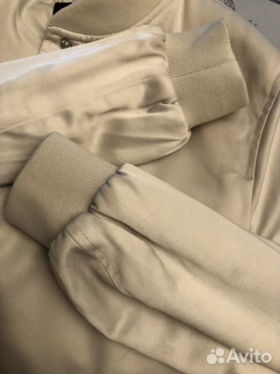 Атласный бомбер и штаны Zara размер s