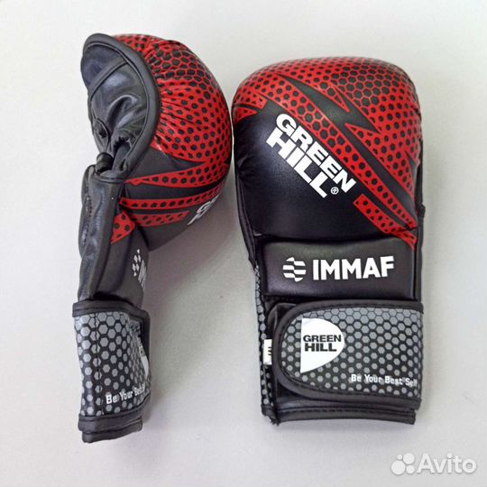 Перчатки крабы для мма Green Hill immaf