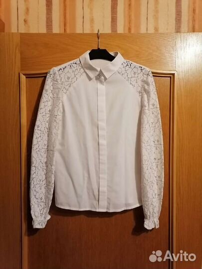 Блузка белая школьная