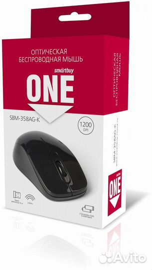 Мышь беспроводная Smartbuy ONE 358AG-K черная