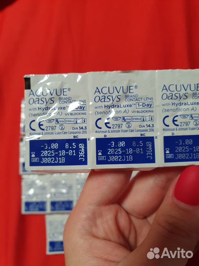 Линзы acuvue oasys 1-day