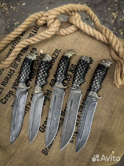 Нож из дамасской стали