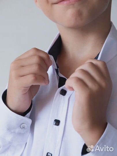 Рубашка для мальчика в школу. Рост 140-152 см