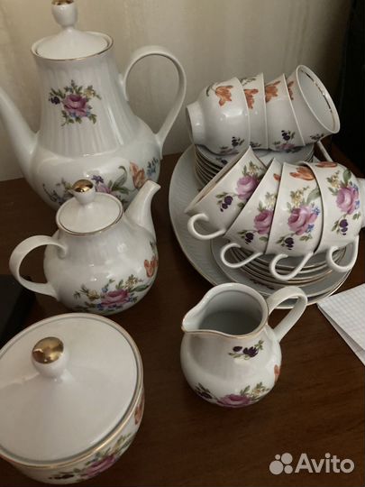 Сервиз кофейно-чайныц ГДР ильиенау