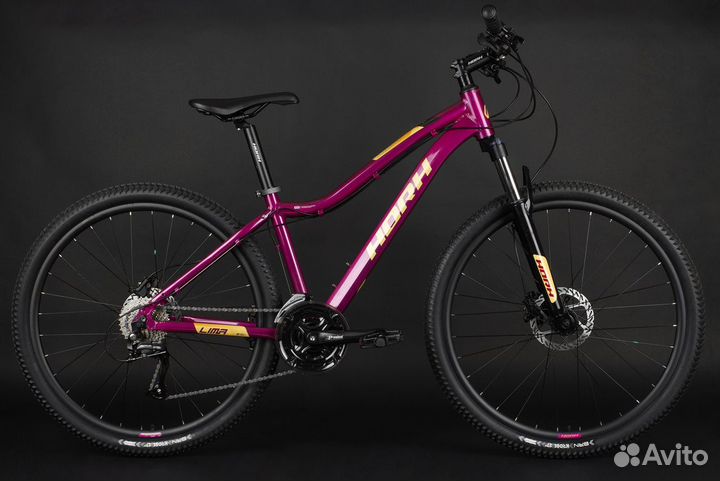 Велосипед horh lima LHD 7.2 27.5 (2023) Purple-Whi