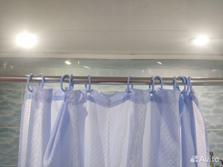 Шторка для ванной тканевая